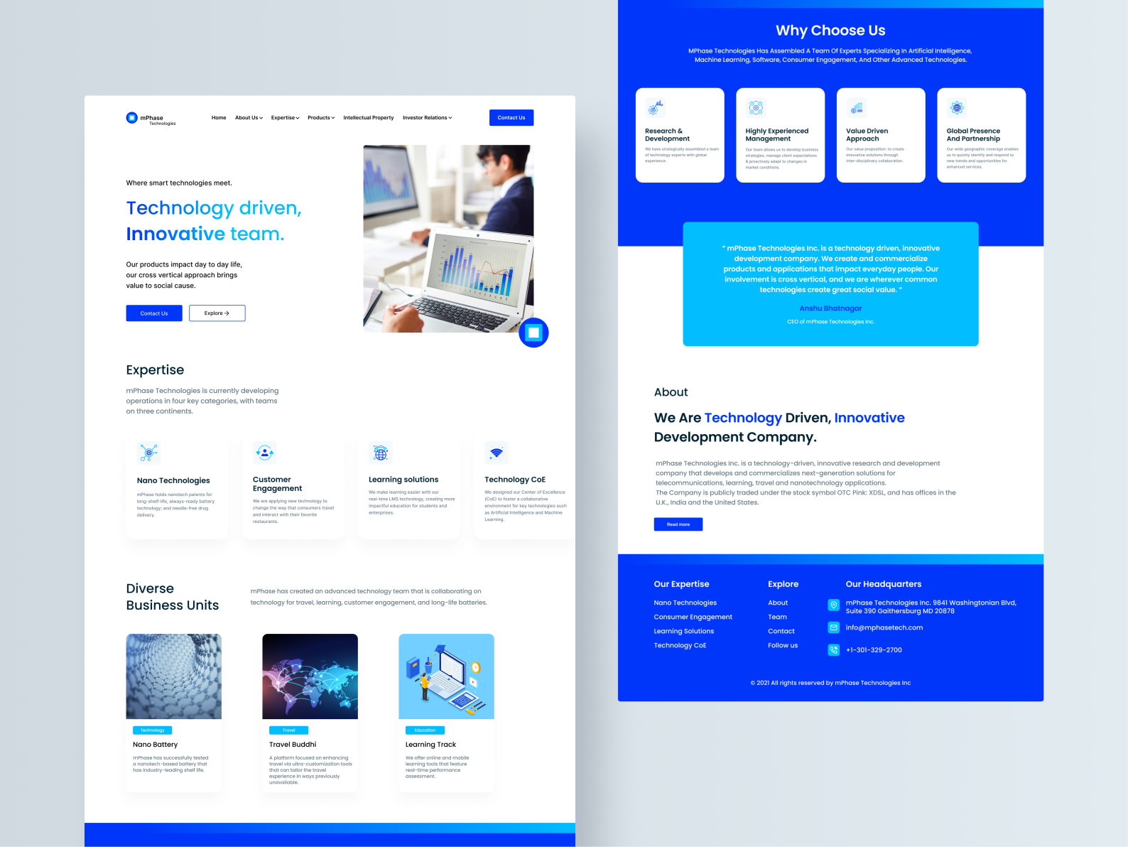 Mphase Technologies Landing Page Redesign By Shreeram K On Dribbble