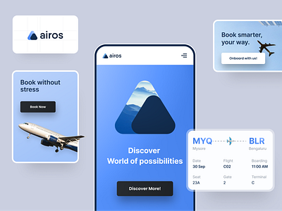 Travel app interface : airos