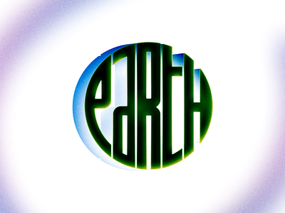 Earth aesthetics design earth gradient design illustration logo vector
