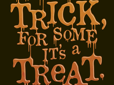 Marmite Trick or Treat Typography