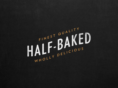 Half-Baked branding logo typography