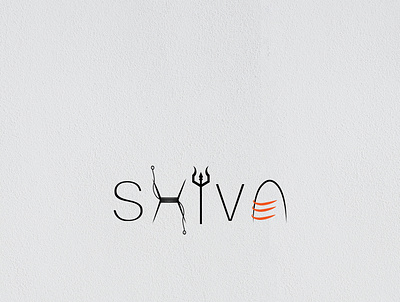 SHIVA word typography design graphics koni logo mahadev shiva tattoo tattoo design typogaphy