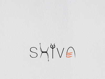 SHIVA word typography