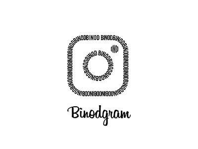Binodgram binod creative design graphics instagram koni logo minimal minimalistic trend