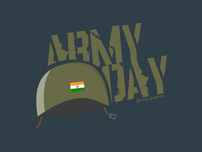 Indian Army Day army creative design graphics illustration indian army indian army day koni minimal