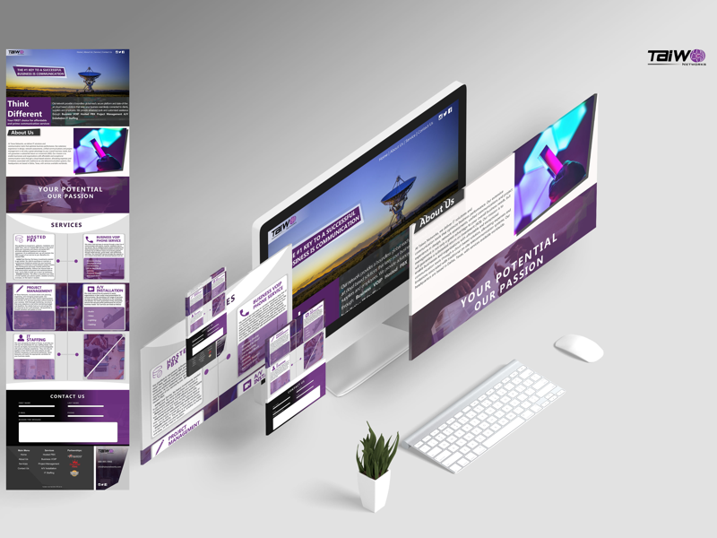 Hosted Services Site ui ux website