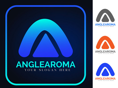 Anglearoma logo abstract logo aromatic logo creative creative logo logo design minimalist logo modern logo unique logo