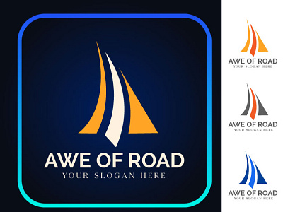 AWE OF ROAD abstract logo awe road creative creative logo logo logo design minimalist logo modern logo unique logo