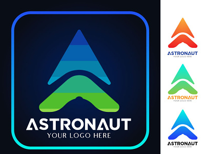 ASTRONAUT LOGO abstract logo astronaut logo creative creative logo logo logo design minimalist logo modern logo unique logo