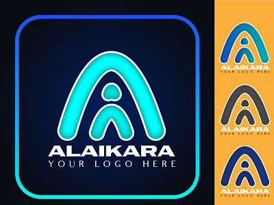 ALAIKARA LOGO abstract logo alaikara logo creative creative logo logo design minimalist logo modern logo unique logo