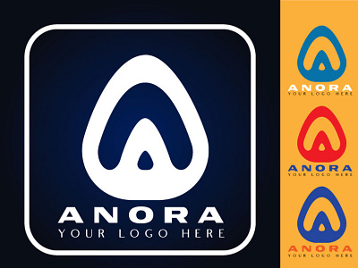 ANORA LOGO abstract logo anora logo creative creative logo logo design minimalist logo modern logo unique logo
