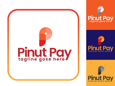 Pinut pay abstract logo creative creative logo letter mark logo logo design modern logo p letter logo unique logo
