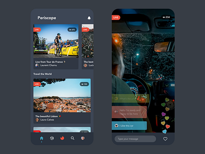 Periscope App Redesign