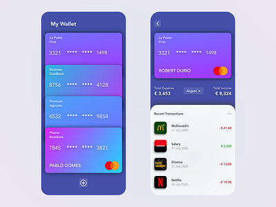 Wallet app app design bank bank app bank card banking banking app beautiful clean free minimal prototype redesign ui vector wallet wallet app wallet ui walletapp wallets