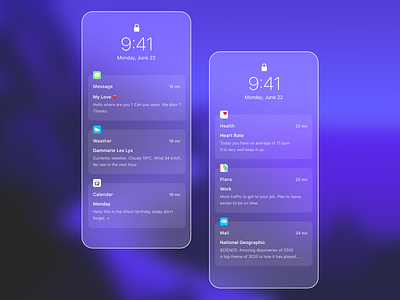 Glassmorphism Notifications