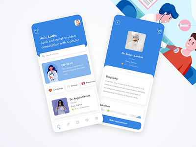 Medical app app design appointment appointment booking clean doctor doctor app doctor appointment doctors hospital hospital app medical medical app medical care medical design medicine medicine app minimal prototype ui
