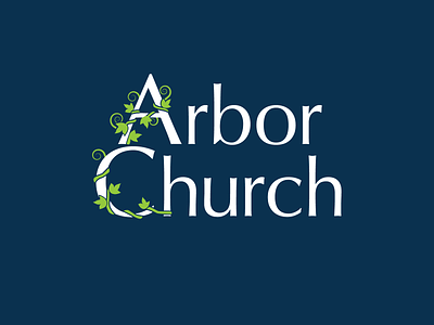 Arbor Church Logo branding illustration logo vector