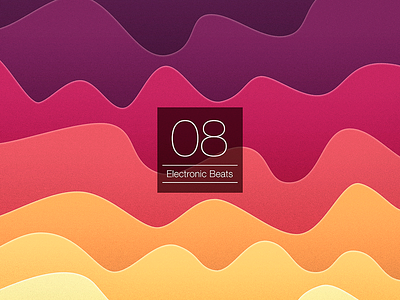 Music Cover beats colour cover electronic music orange palette purple red warm yellow