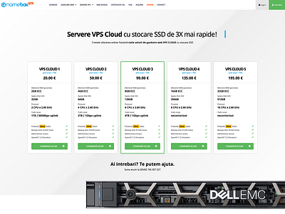 VPS Pricing design namebox pricing design servers vps hosting