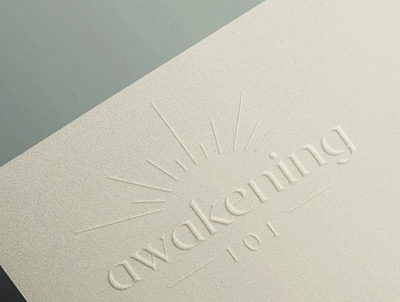 Awakening Logo branding design jillstclair logo logodesign simple typography