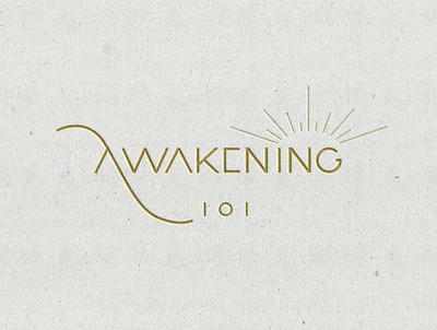 Awakening Logo Concept branding branding101 design jillstclair jillstclaircreative logo logodesign simple typogaphy typography