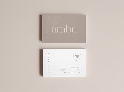 Ambu Business Card branding business card design design jillstclair jillstclaircreative logo logodesign simple