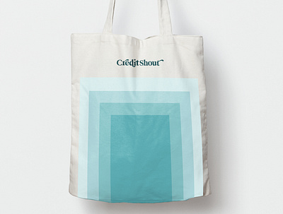 Credit Shout Tote Bag branding design jillstclair jillstclaircreative logo logodesign