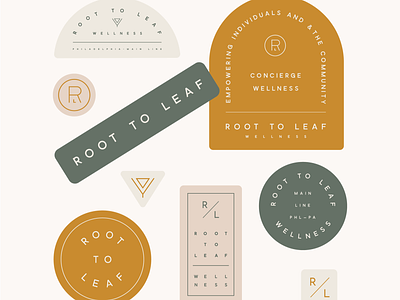 Root to Leaf Wellness Branding and Logo