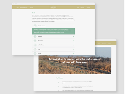 Awakening 101 Wellness Blog Website Design
