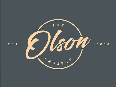 Vintage Olson Project Logo Concept branding design logo typography vintage