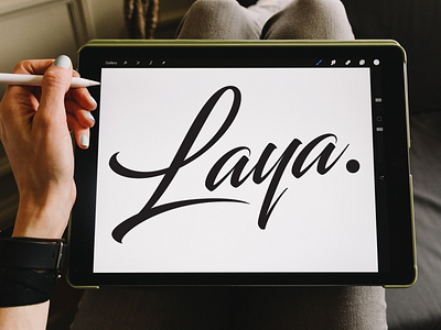 Laya Logo Concept branding design ipad laya logo logodesign typogaphy