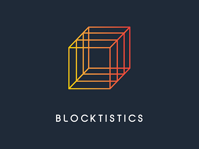 Alternate Blocktistics Logo Concept blocktistics branding design gradient logo logodesign square