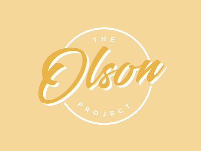 Alternate Olson Project Logo Concept bold branding clean design logo logodesign orange typogaphy vintage