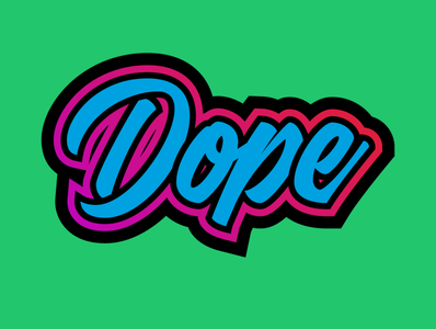 Dope Sticker Design by Colin Saunders on Dribbble