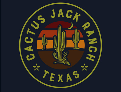 Cactus Jack Ranch badge badge logo brand brand design brand identity branding branding agency branding and identity design graphic design icon icon design logo logo design mockup mockups vector