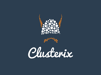 Clusterix Project Logo branding cern cluster clustering logo