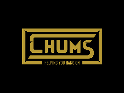 Chums Logo Badge badge design branding design outdoors