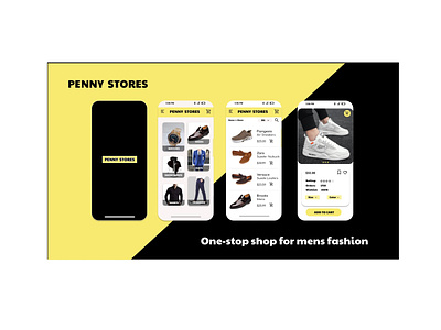Penny stores app design figma ui