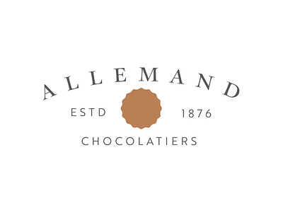 Allemand Chocolatiers branding chocolate design logo typography