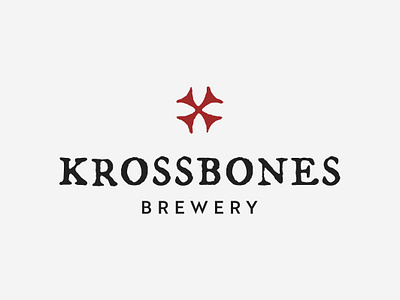 Krossbones Brewery beer branding brewery design logo typography