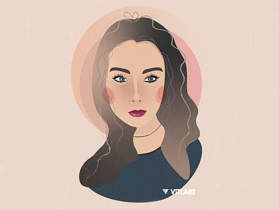 Portrait - Kathrin animation app design girl illustration typography vector web