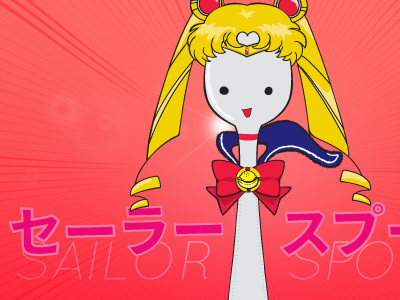 Sailor Spoon illustration sailor sailor moon spoof spoon