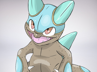 Aquadon character design creature illustration