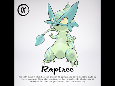 #01_Raptree character design illustration