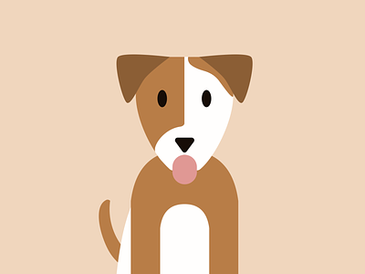 Flat Design - Dog digital design dog dog illustration flat design flat illustration illustration pet