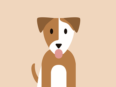 Flat Design - Dog