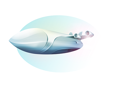 Spaceship future icon illustration ship space spaceship ui