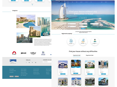 Real estate advisor ui ux ui inspiration web design website