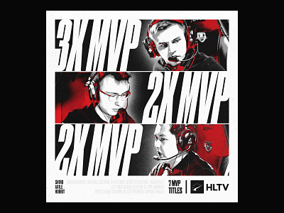 7 MVP Titles Gambit Esports branding esports poster team