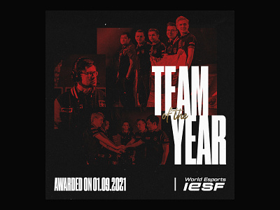 Gambit Esports Team of the year IESF branding esports poster team